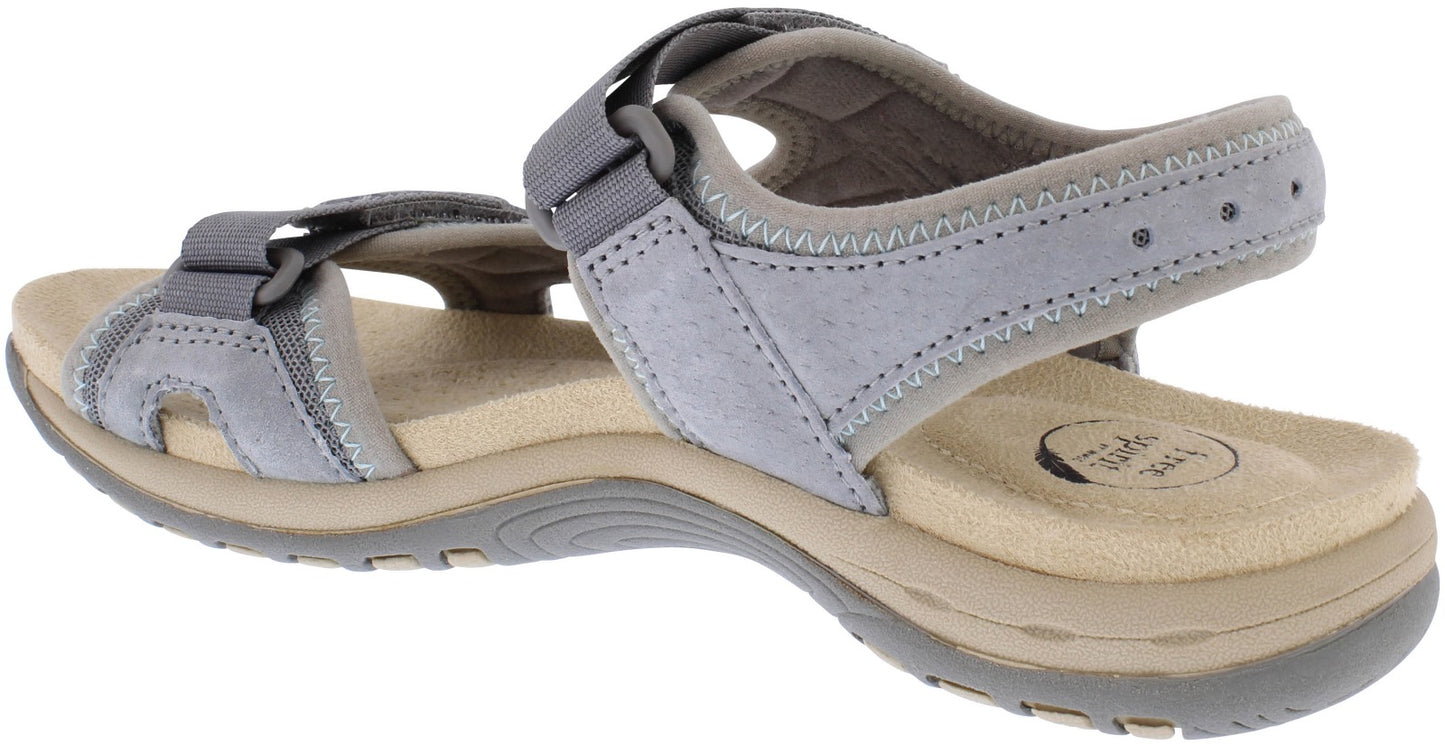 Womens Free Spirit Frisco Walking Sandals Smoke Grey