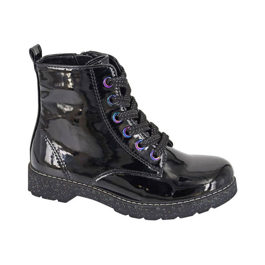 Girls Cipriata School Inside Zip Boots Black