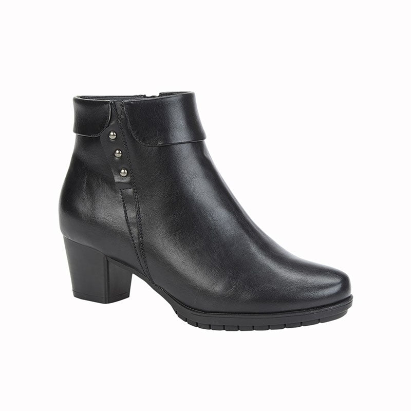 Womens Cipriata Folded Collar Boots Black