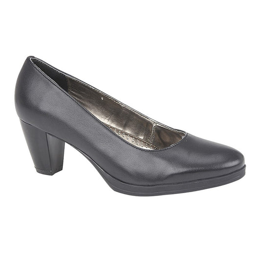 Womens Mod Comfys Ladies Court Shoe Black