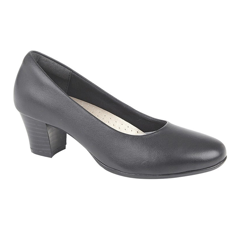 Womens Mod Comfys Ladies Court Shoe Black