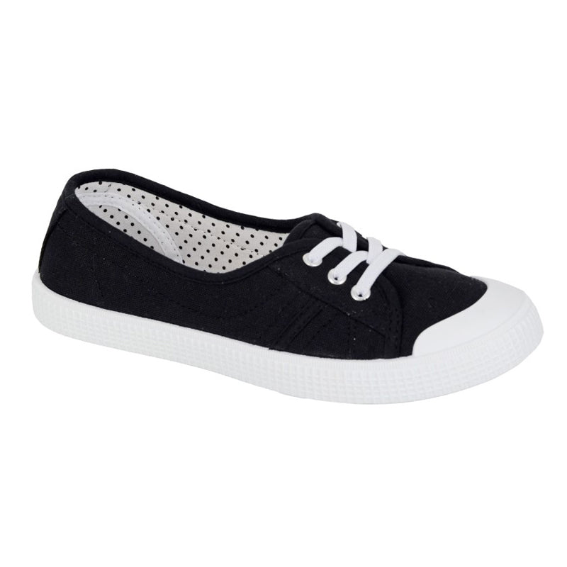 Womens Rdek Canvas Pump Trainers Black