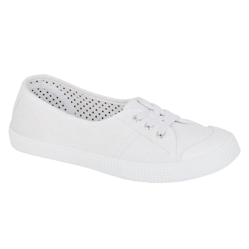 Womens Rdek Canvas Pump Trainers White