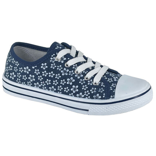 Womens Rdek Canvas Shoes Blue Floral