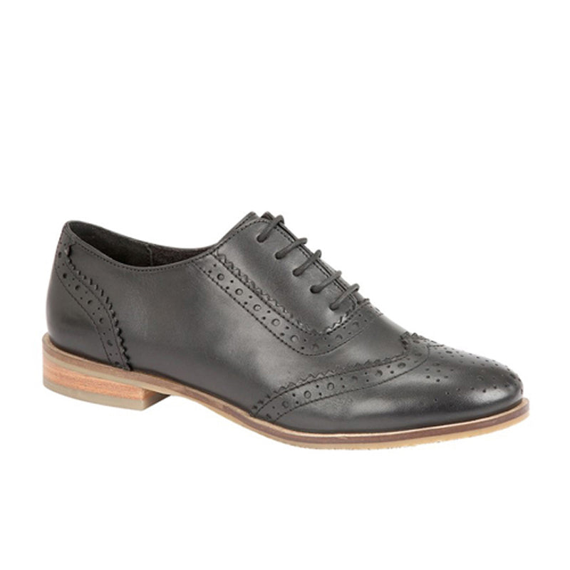 Womens Cipriata Leather Office Work Brogues Black