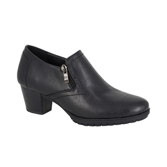 Womens Boulevard High Cut Twin Zip Court Shoe Boots Black