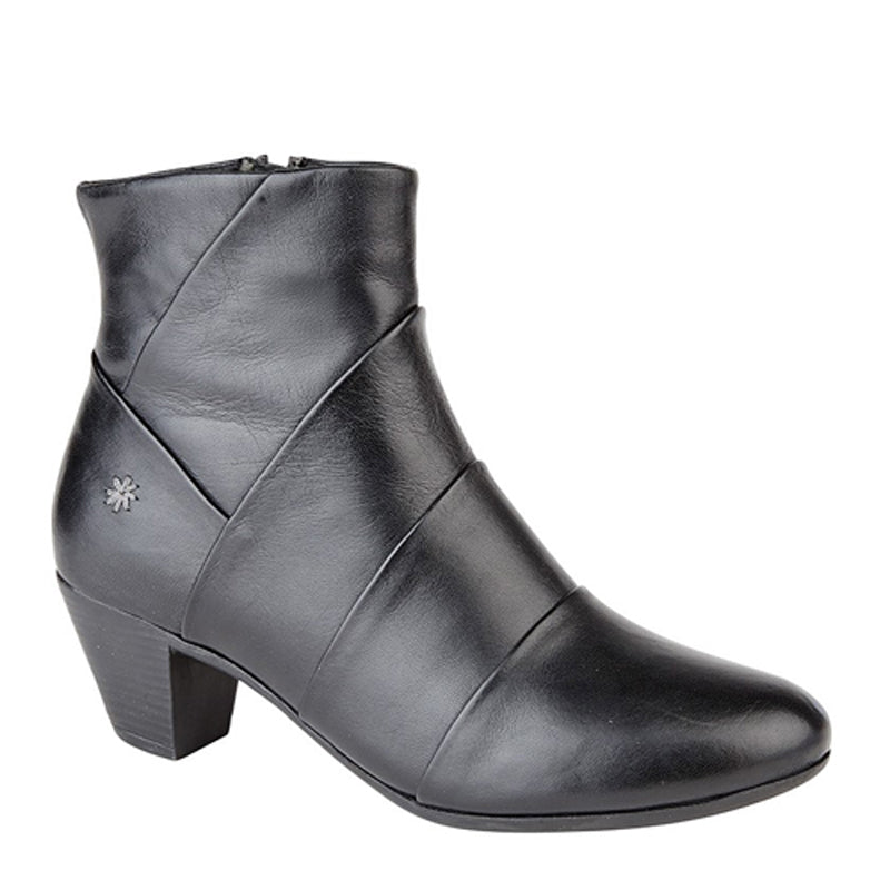 Womens Cipriata Mid Heel Ankle Boots Black