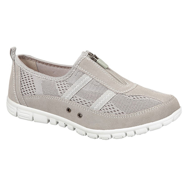 Womens Boulevard Zip Trainer Grey