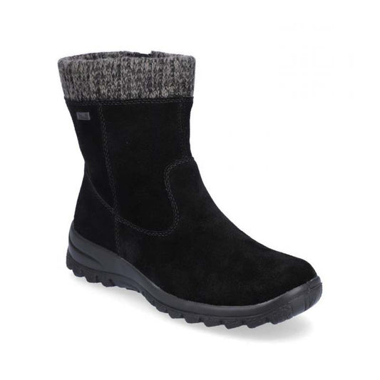 Womens Rieker Wool Lining Boots Black