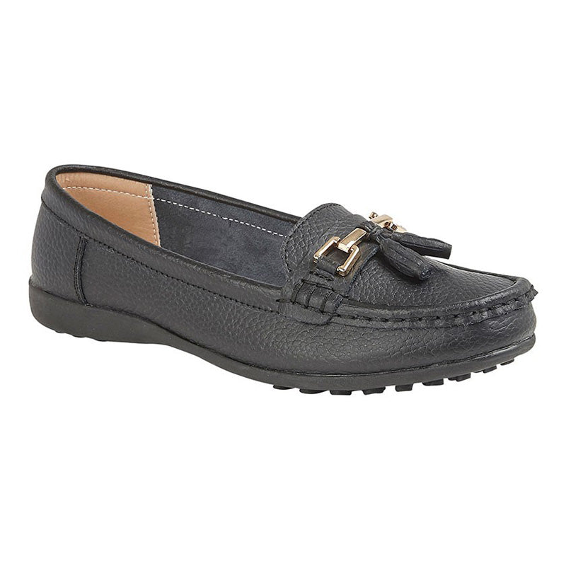 Womens Boulevard Tassle Loafer Black