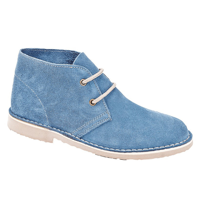 Womens Roamers Ladies 2 Eye Desert Boot Blue