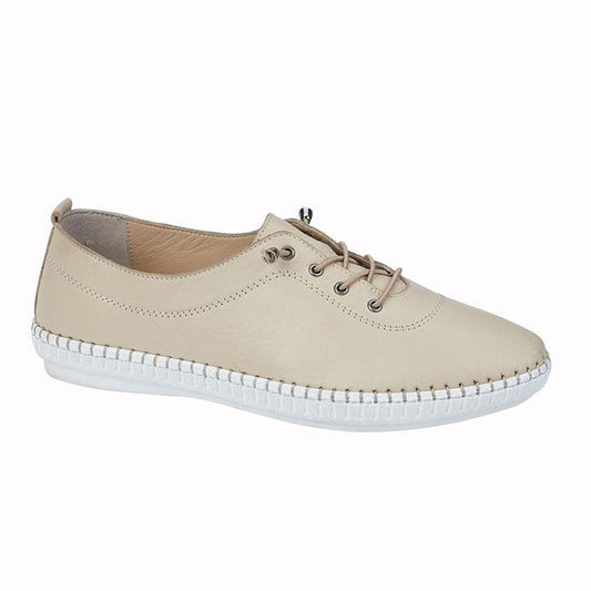 Womens Mod Comfys Softie Leather Shoes Sand