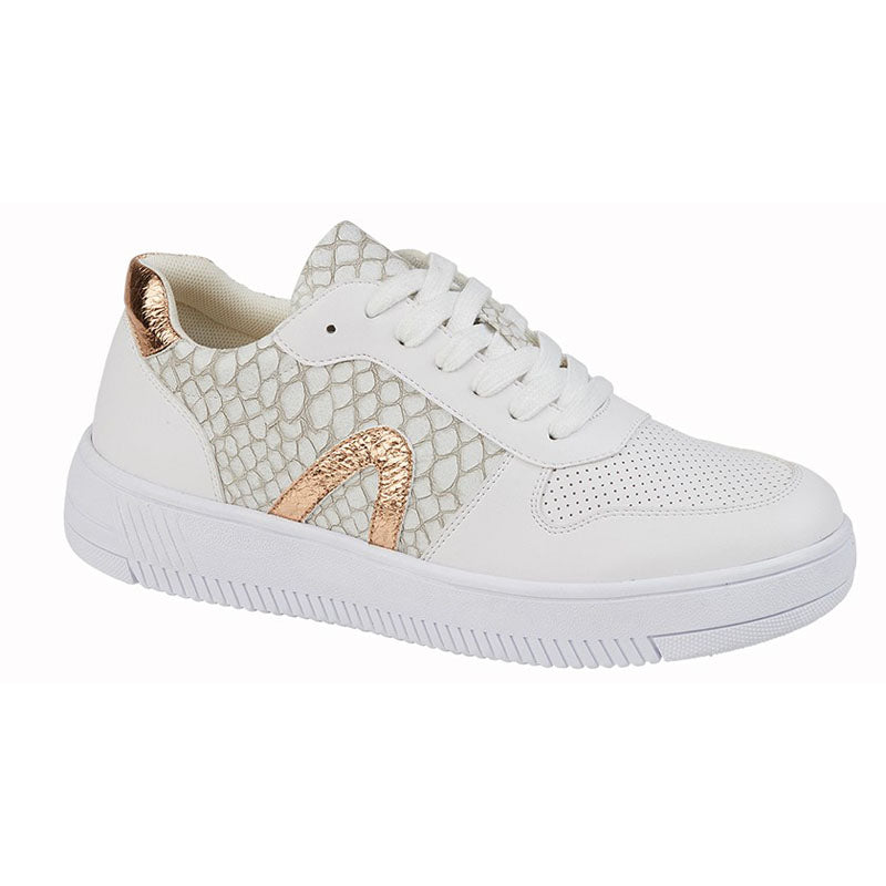 Womens Cipriata Casual Trainers White Gold