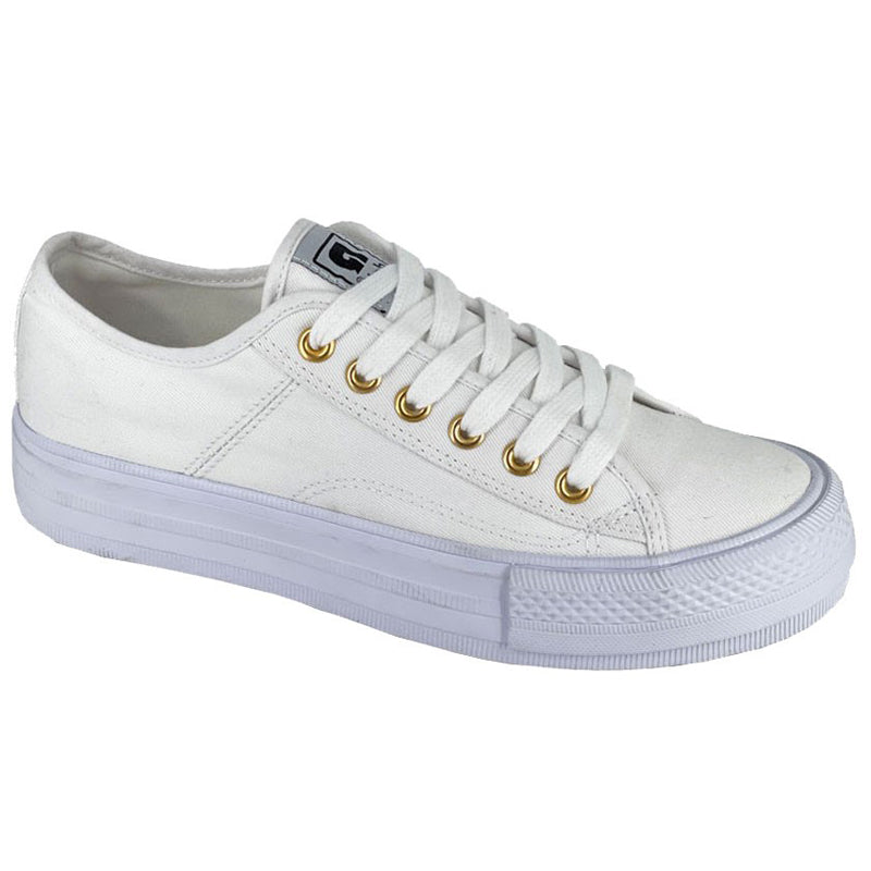 Womens Rdek Lace To Toe Canvas Trainers White