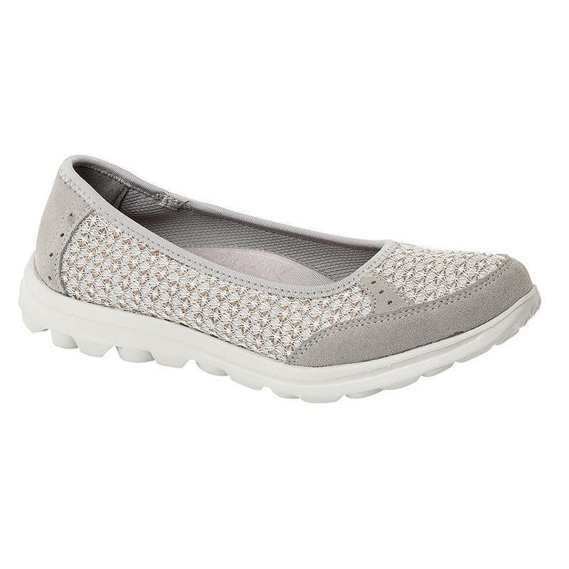 Womens Boulevard Slip On Leisure Shoe Grey