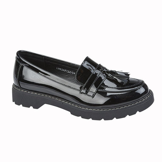 Womens Boulevard Shoes Patent Black