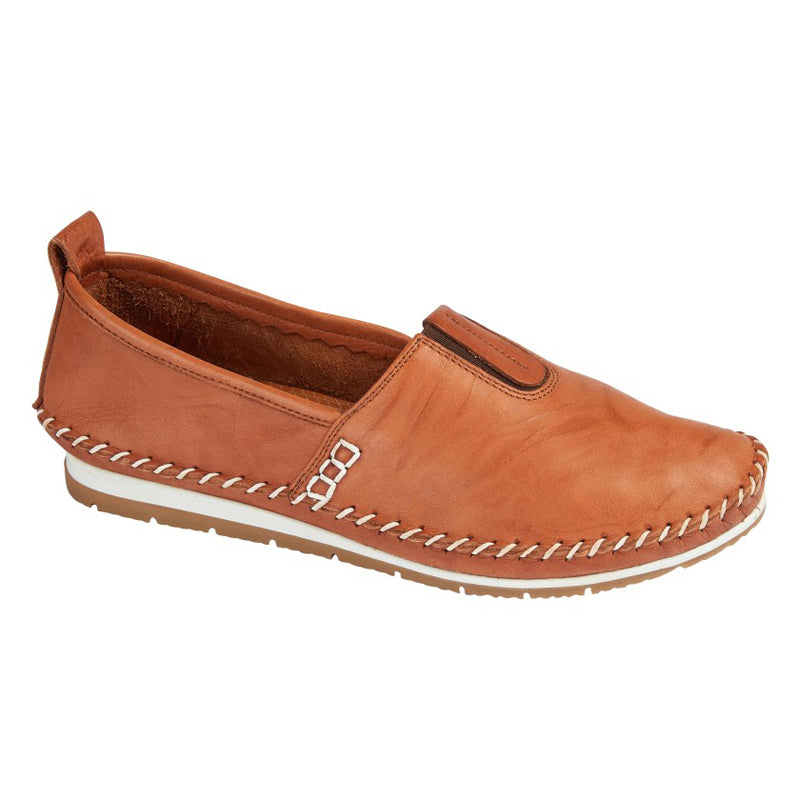 Womens Mod Comfys Comfort Casual Shoe Tan