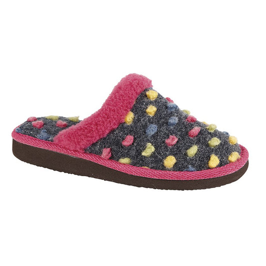 Womens Sleepers Mule Slipper Fuchsia