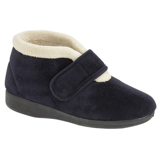 Womens Sleepers AMELIA Bootee Slipper Navy