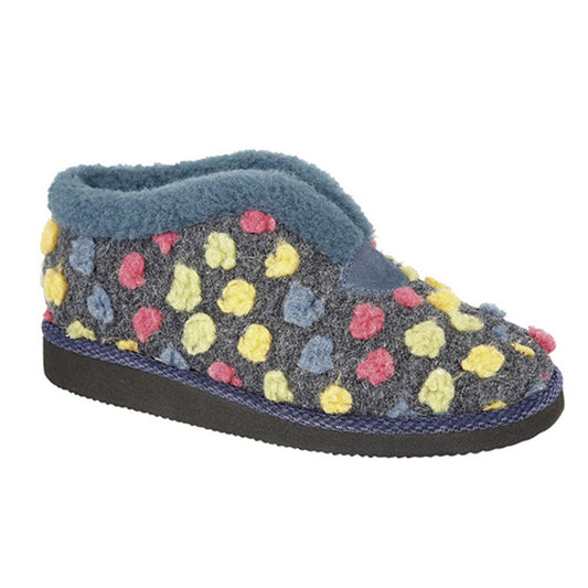 Womens Sleepers Dot Slippers Blue