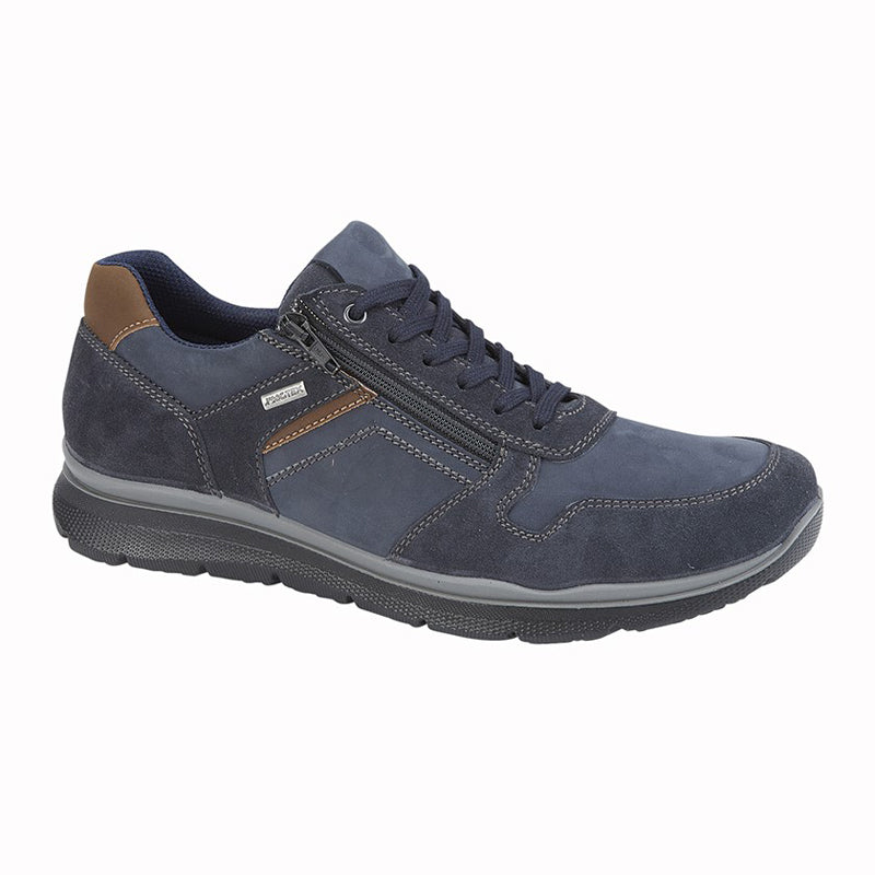 Mens IMAC Nubuck Leather Shoes Navy