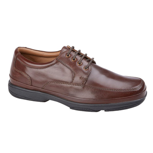 Mens Roamers Wide Fit Casual Shoe Brown