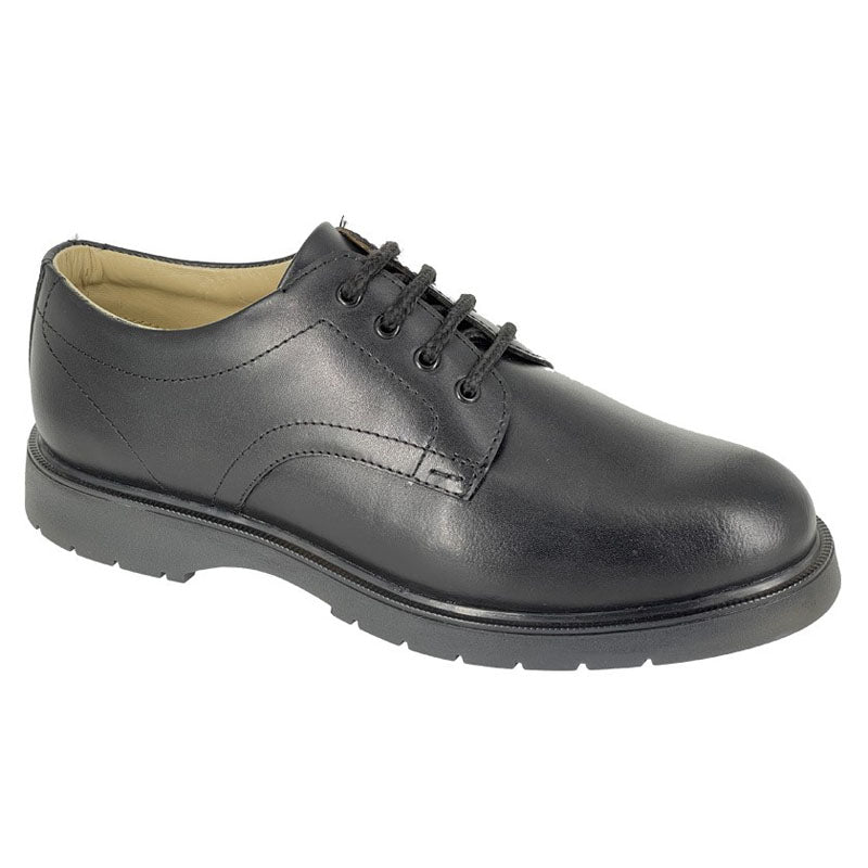 Mens Grafters Buff Waxy Leather Smart Shoes Black