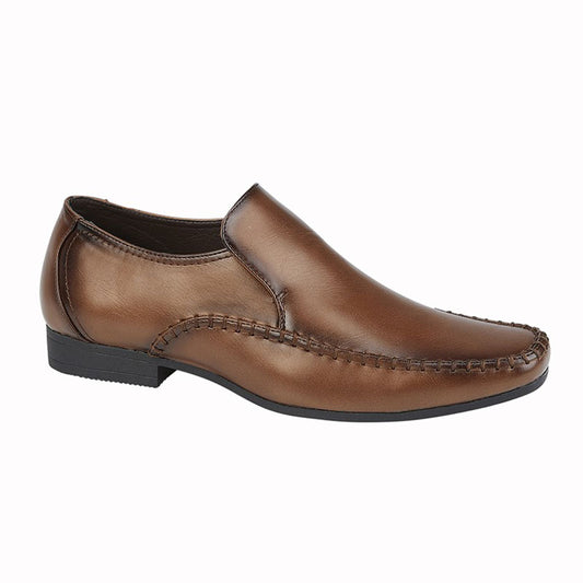 Mens Goor Smart Shoes Brown