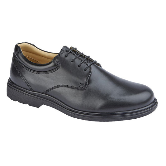 Mens Roamers Extra Wide Smart Casual Shoe Black