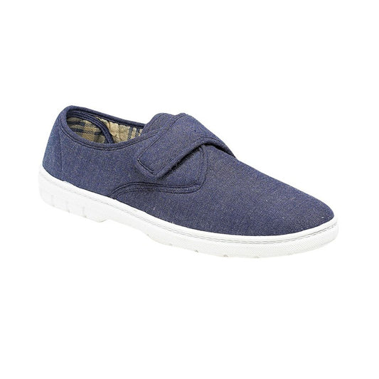 Mens Scimitar Touch Fastening Shoes Navy