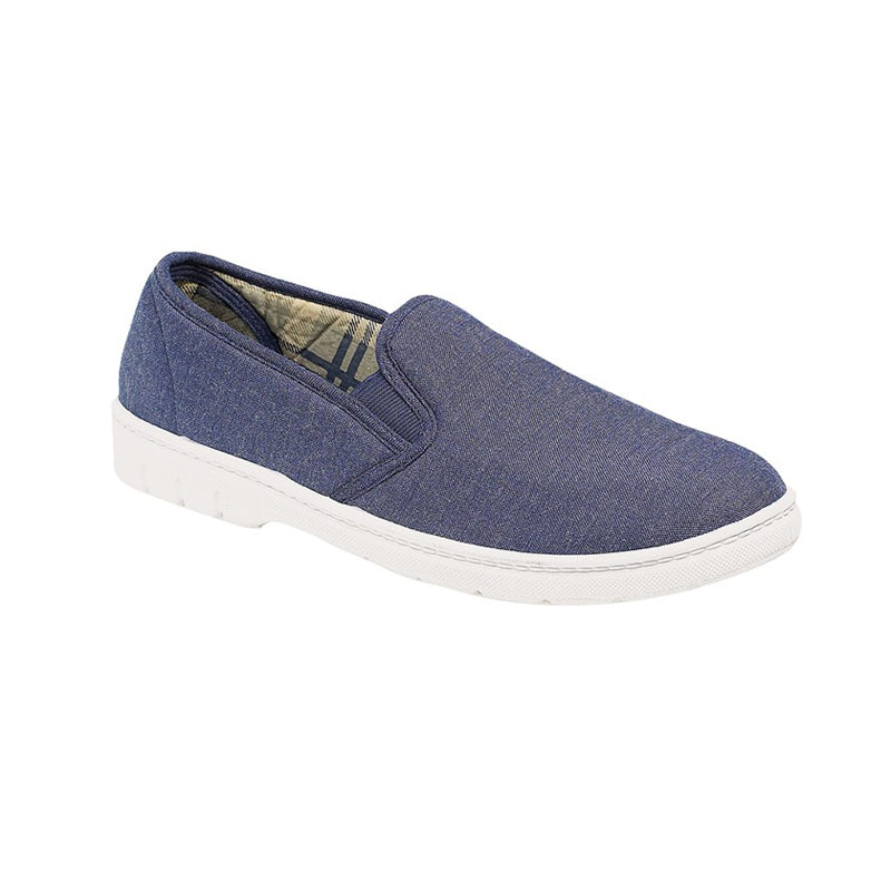 Mens Scimitar Twin Gusset Casual Trainer Navy