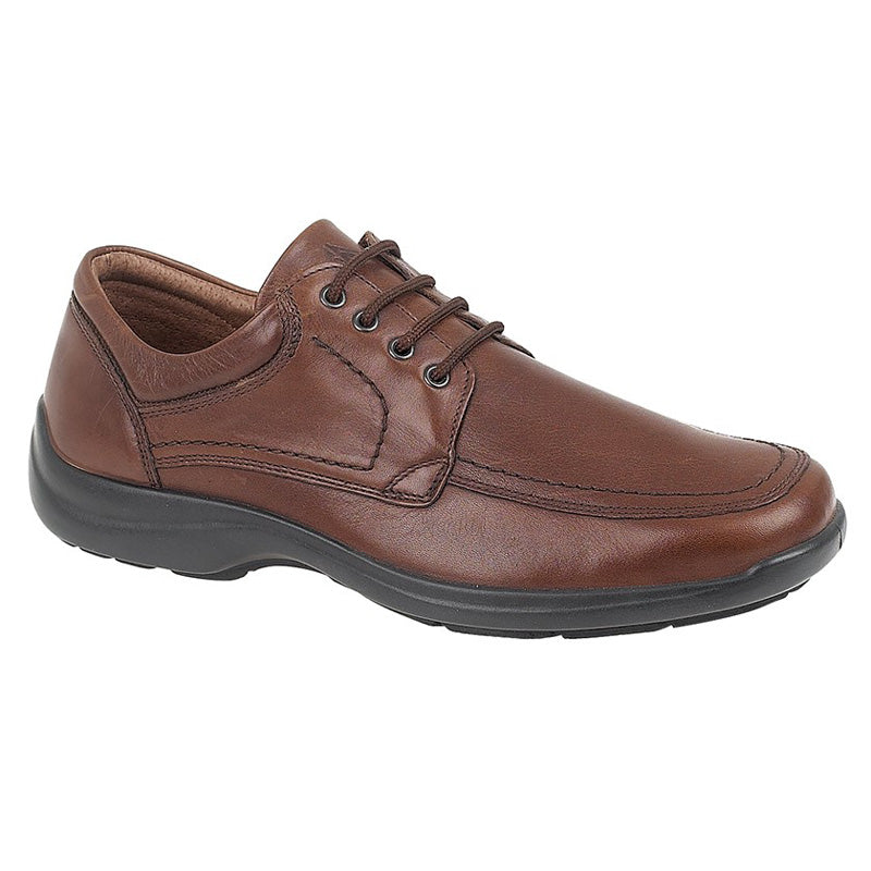 Mens IMAC Mudguard Panel Tie Shoe Brown