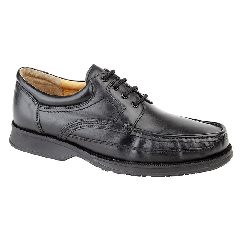 Mens Roamers Canoe Front Apron Tie Shoe Black