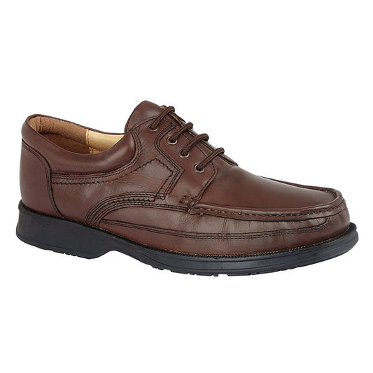 Mens Roamers Canoe Front Apron Tie Shoe Brown