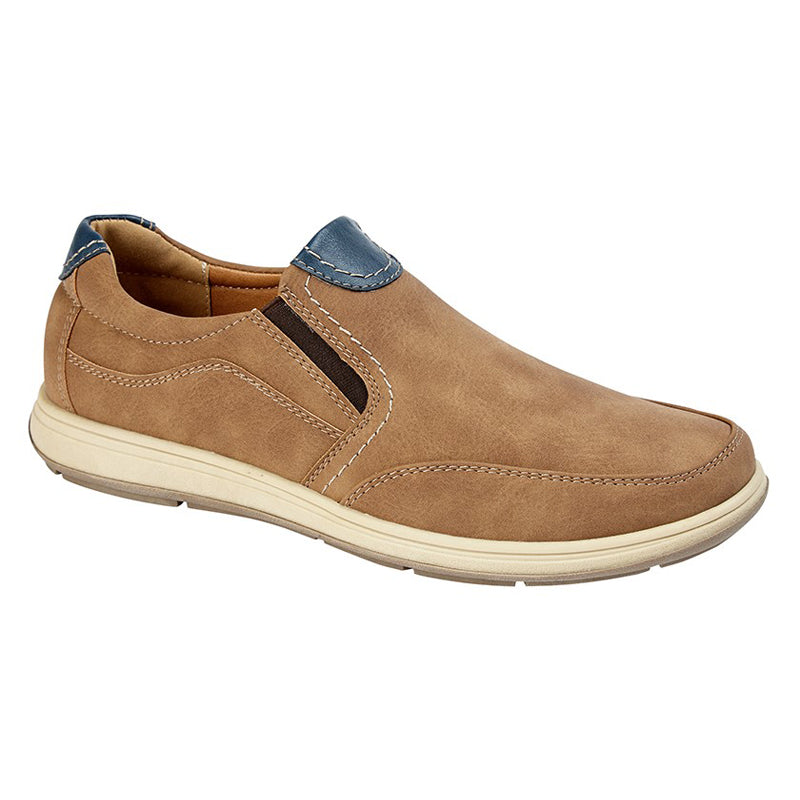 Mens Scimitar Twin Gusset Casual Trainer Tan