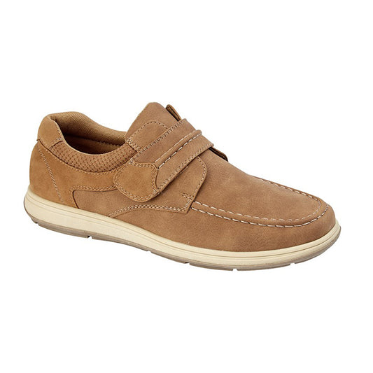 Mens Scimitar Touch Fastening Casual Shoe Tan