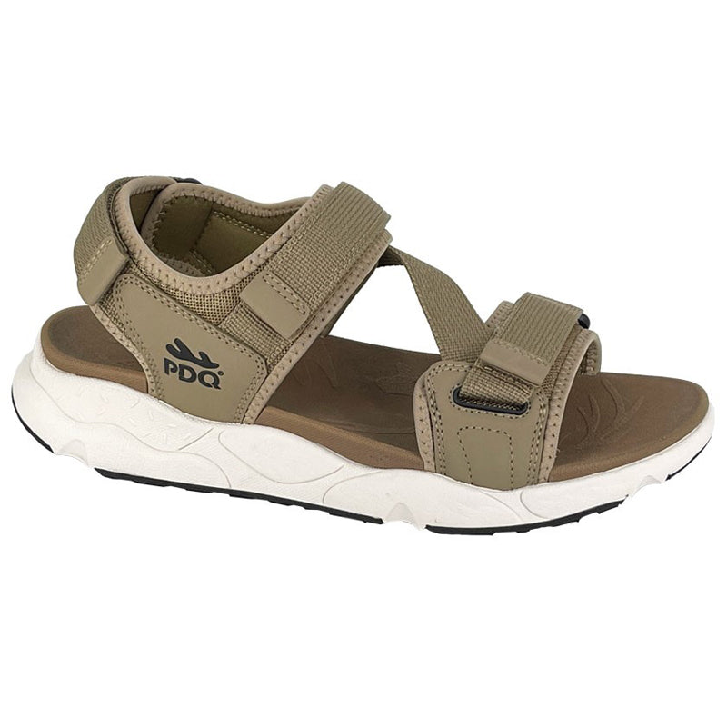 Mens PDQ Webbed Textile Sandals Beige