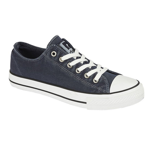 Mens Dek Canvas Lace to Toe Shoe Navy