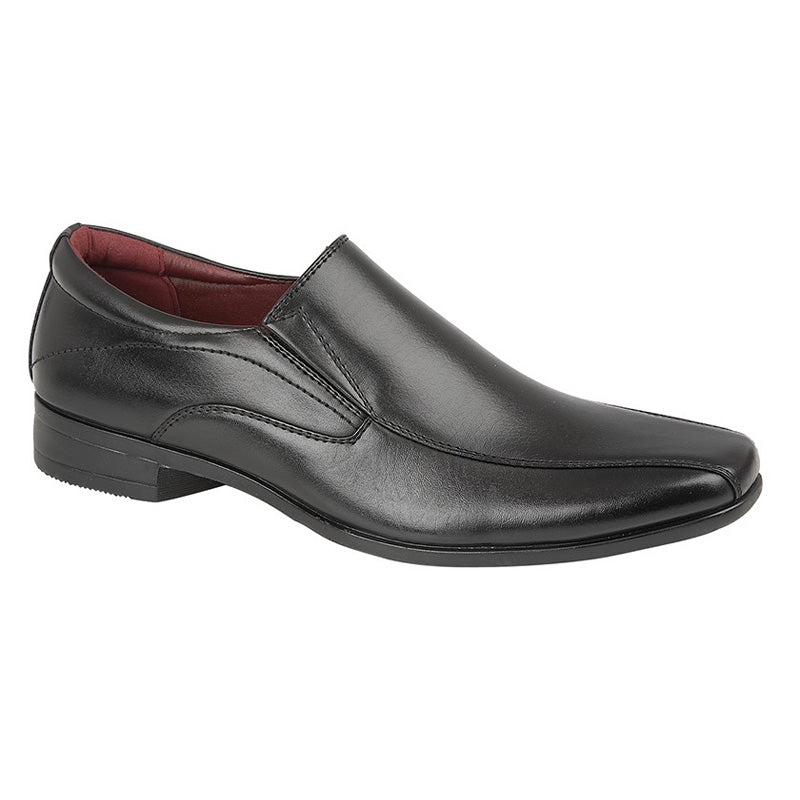 Mens US Brass Twin Smart Gusset Shoe Black