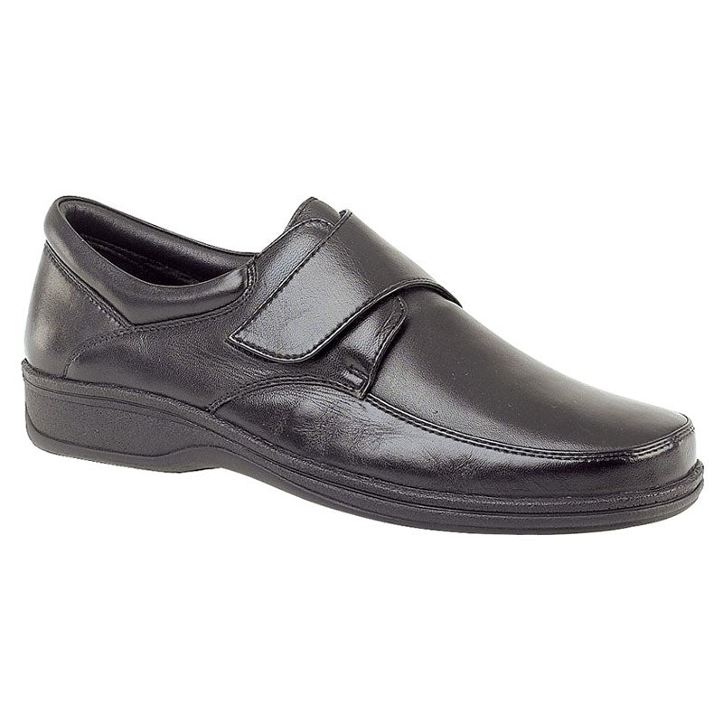 Mens Roamers Soft Leather Shoes Black