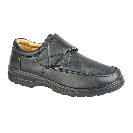 Mens Scimitar Touch Fastening Casual Shoe Black