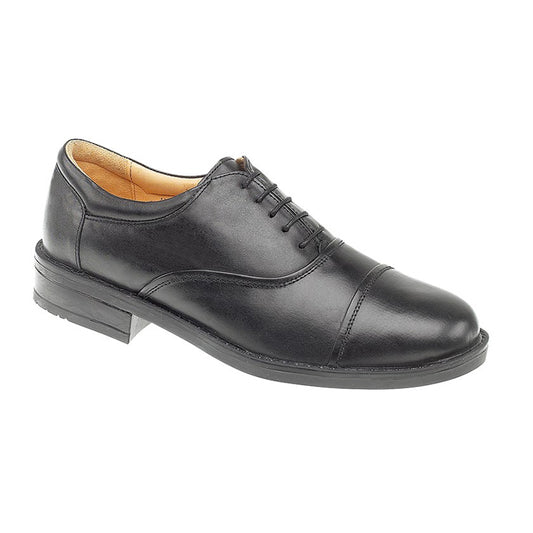 Mens Roamers Blind Eye Capped Smart Oxford Shoe Black