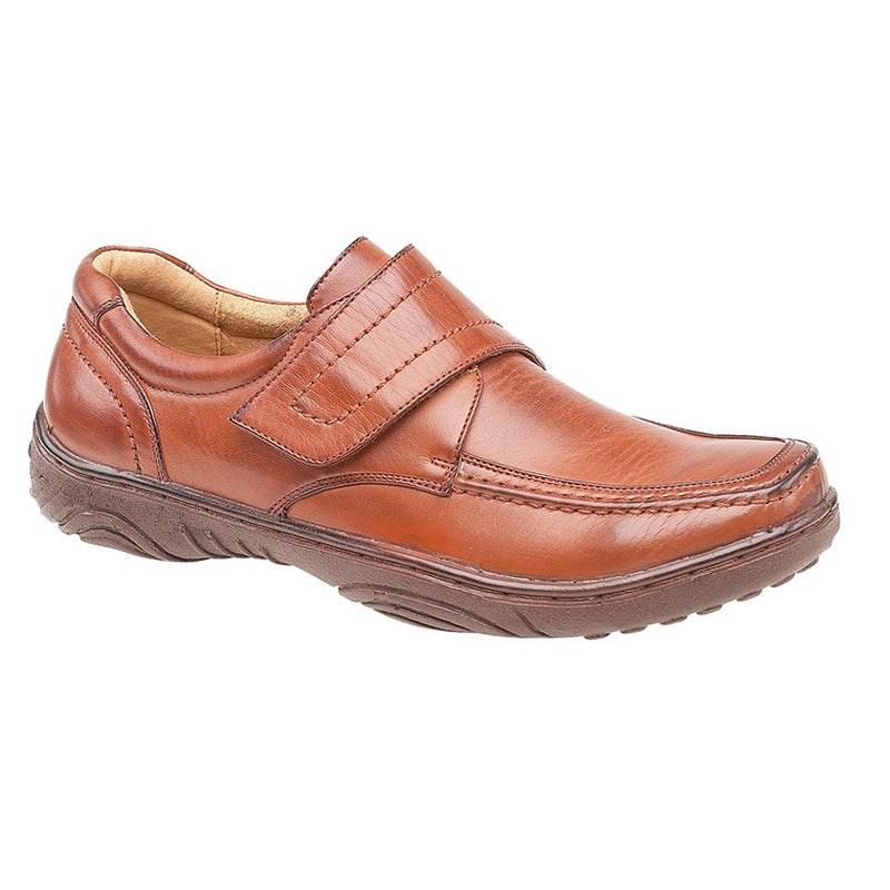 Mens Scimitar Touch Fastening Casual Shoe Tan