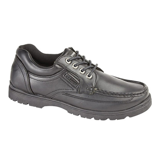 Mens US Brass Lace Up Shoes Black