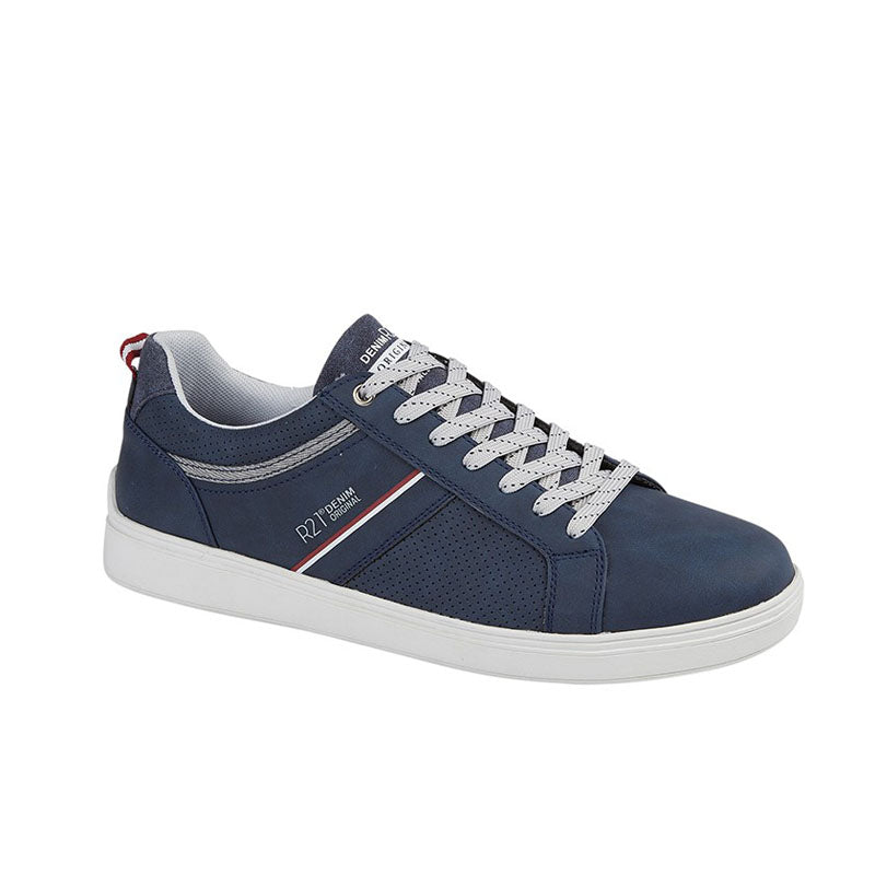 Mens R21 Casual Trainers Navy