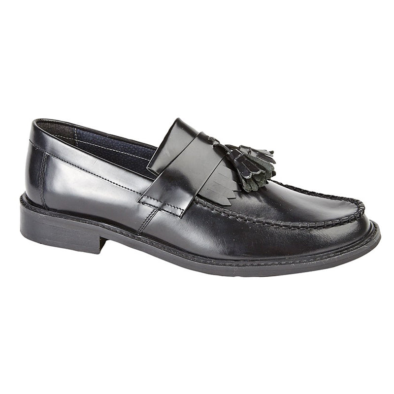 Mens Roamers Toggle Saddle Loafer Black