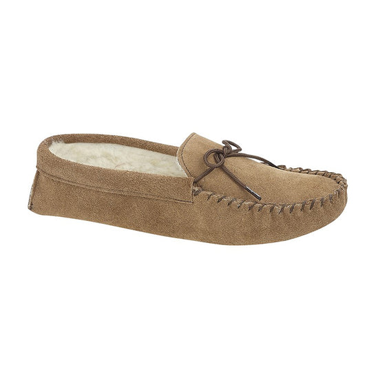 Mens Mokkers JAKE Moccasin Slipper Taupe