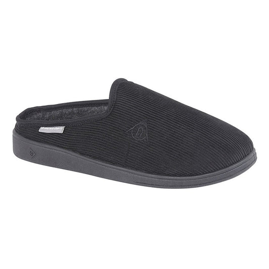 Mens Dunlop TED Mule Slipper Black