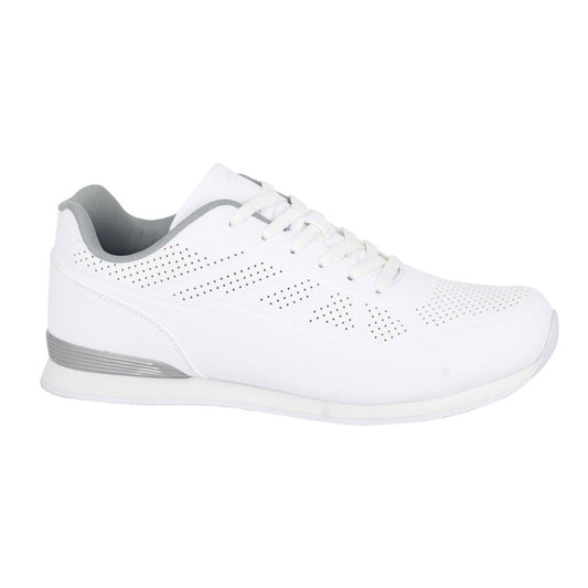 Mens Dek Lace Up Bowling Shoes White