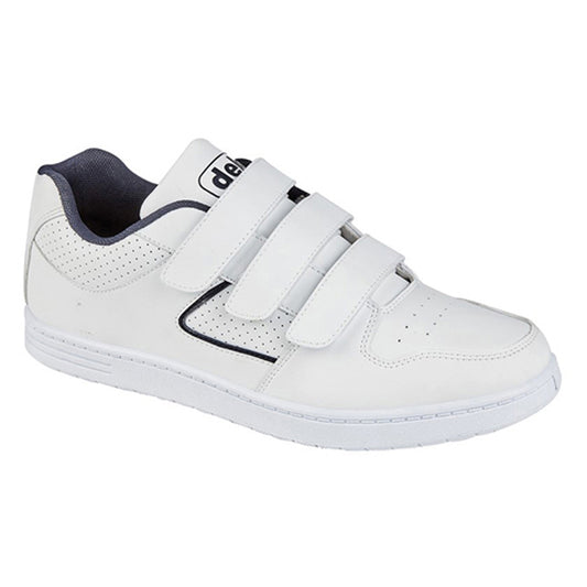 Mens Dek Trainers Touch Strap White